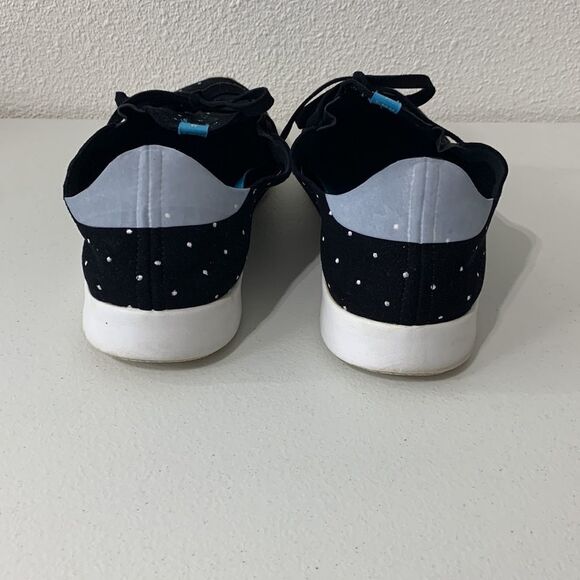 Native Sneakers Black w/‎ Embroidered Dots Sz 10 - Picture 4 of 8